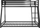 dhp furniture® Miles Black Twin/Full Bunk Bed-3