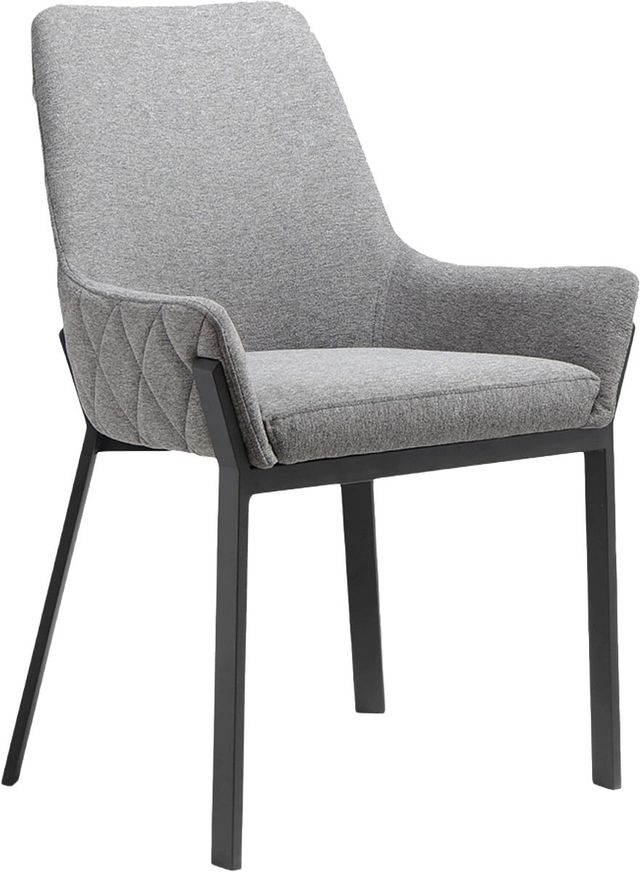 Moe's Home Collection Lloyd 2-Piece Dark Grey Dining Arm Chair Set-0