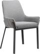 Moe's Home Collection Lloyd 2-Piece Dark Grey Dining Arm Chair Set-0