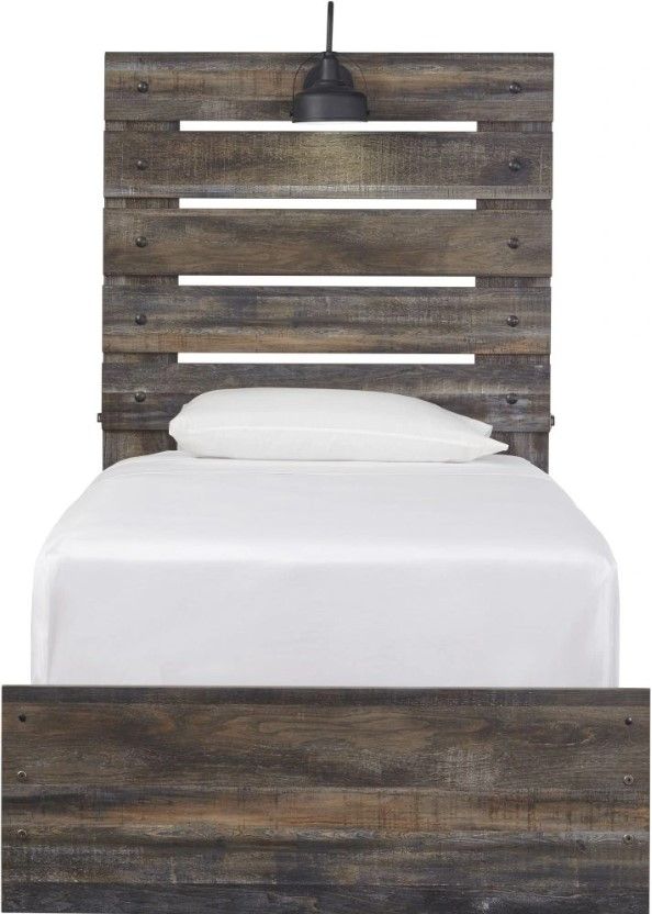 Signature Design by Ashley® Drystan Brown Youth Twin 4-Drawer Storage Panel Bed-2
