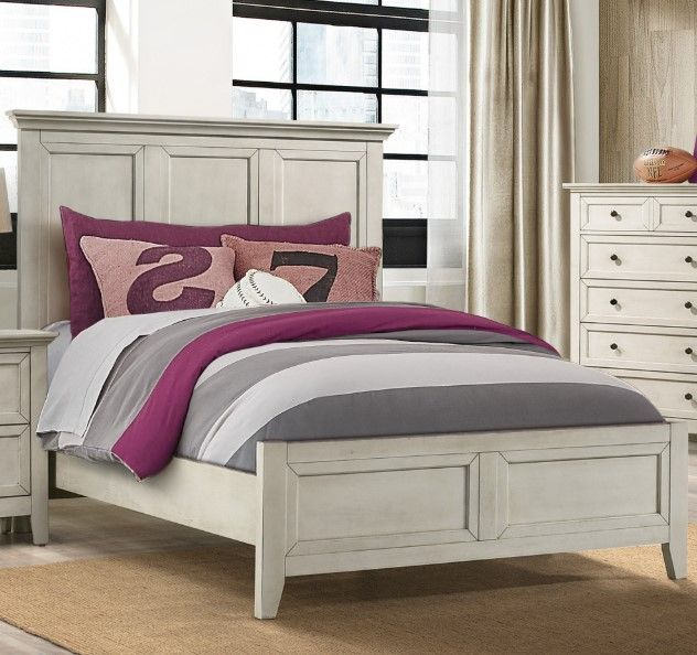Intercon San Mateo Rustic White Youth Full Bed-1