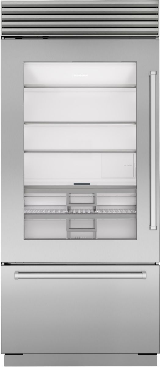 Sub-Zero® Classic Series 36" 20.8 Cu. Ft. Stainless Steel Built-In Bottom Freezer Refrigerator-0