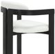 Armen Living Jazmin 6-Piece Vintage Black/White Dining Chair Set-5