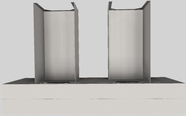 Vent-A-Hood® 54" Stainless Steel Contemporary Wall Mounted Range Hood-4