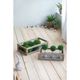 A & B Home 2-Piece Dark Gray/Weathered Brown Planter Set-5