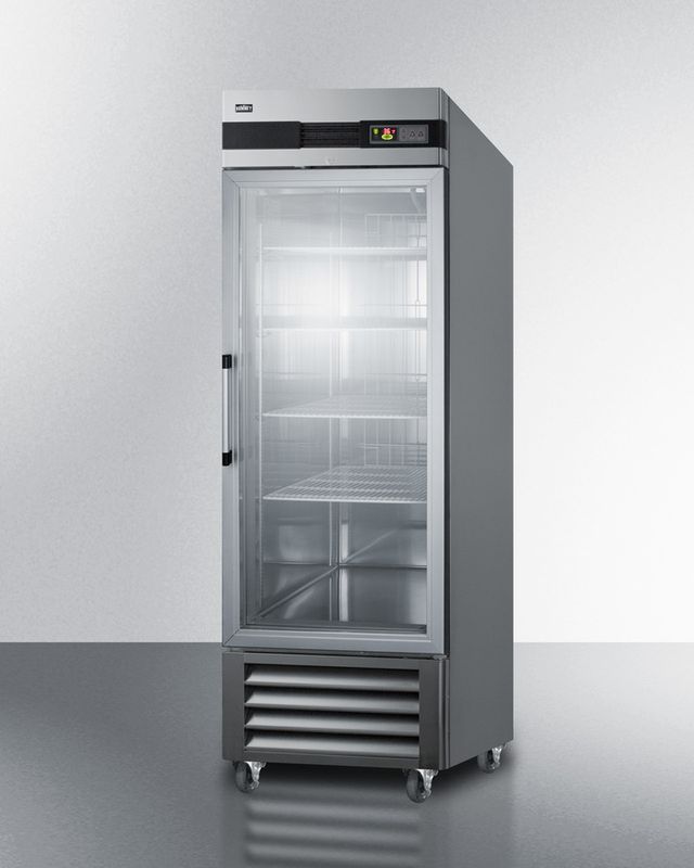 Summit® Commercial 28 in. 23.0 Cu. Ft. Stainless Steel Frame Reach-In Refrigerator-1