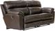 Catnapper® Costa Chocolate Leather Lay Flat Reclining Sofa-0