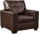 Signature Design by Ashley® Santorine Dark Brown Chair-0