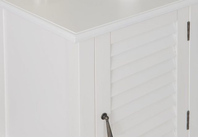 Powell® Hatteras White Shutter Side Table-2