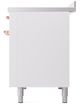 Ilve® Nostalgie II Series 48" White Pro Style Induction Range with Cooper Trim-3