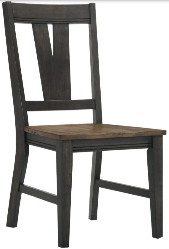 Intercon Harper Brushed Brown/Pecan Splat Dining Side Chair -0