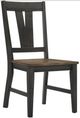 Intercon Harper Brushed Brown/Pecan Splat Dining Side Chair -0