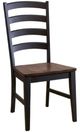 A-America® Stormy Ridge Chicory/Slate Black Ladderback Chair-0