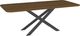 Amisco Customizable Ascencio 84" Rectangular Dining Table with Radius Corners and 1" Walnut Veneer Top-0