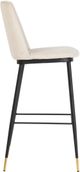 TOV Furniture Evora Cream Set of 2 Velvet Counter Stool-2
