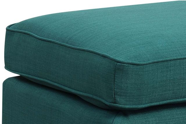 Elements International Erica Heirloom Teal Ottoman-2
