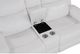 Global Furniture USA U6026 Blanch White Console Manual Reclining Loveseat with LED and Speaker-3