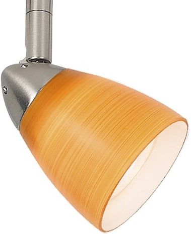 Cal® Lighting & Accessories Brushed Steel/Orange Track Light-0