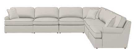 La-Z-Boy® Alani 6-Piece Oyster Sectional-1
