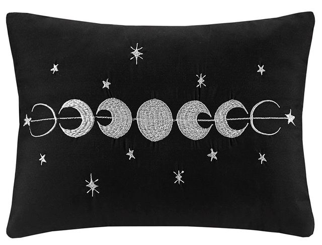 Olliix by Intelligent Design Felicia Black Full/Queen Velvet Comforter Set-2