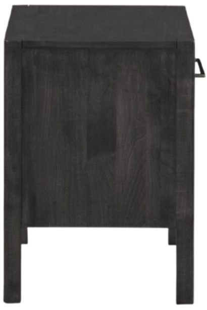Bassett® Furniture Benchmade Parkway Cinder Nightstand with Charger-3