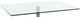 Furnishings' Mate Customizable Aris Glass Top Dining Table with Brushed Stainless Steel Base-1