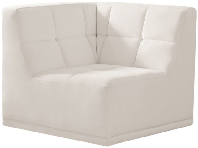 Meridian Furniture Relax Cream Upholstered Modular Corner Chair-0