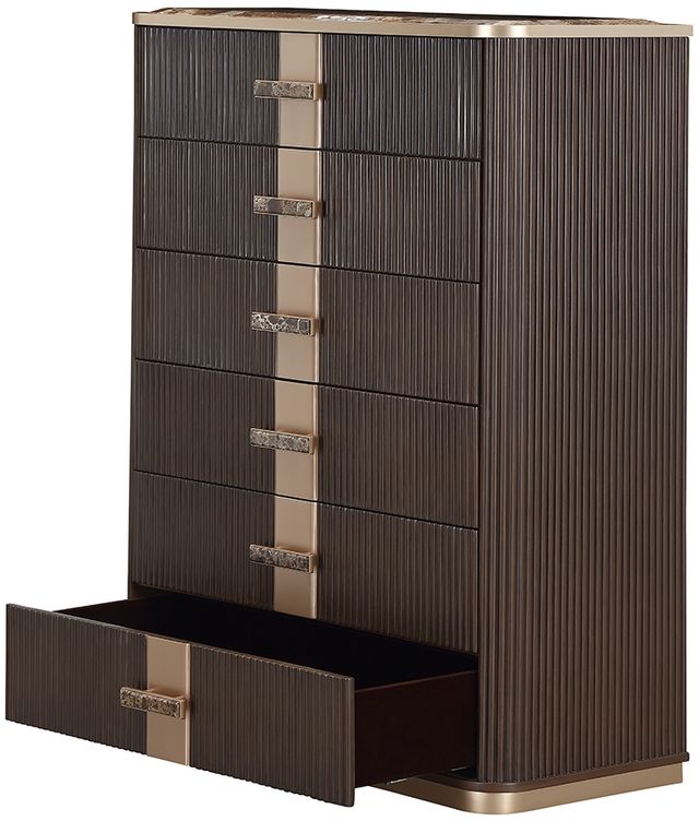 Michael Amini® West Kensington Medium Espresso Highboy Chest-3