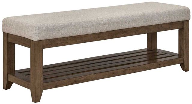 Liberty Furniture Shaker Lakes Harvest Brown/Taupe Bed Bench-0