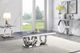 ACME Furniture Zasir Gray Sofa Table with Mirrored Silver Base-1