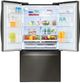 LG 26.0 Cu. Ft. PrintProof™ Black Stainless Steel French Door Refrigerator-4