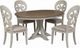 Liberty Furniture Farmhouse Reimagined 5-Piece Antique White/Chestnut Pedestal Dining Set-0