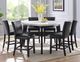 Steve Silver Co. Carrara White Counter Hight Dining Table with Ebony Base-3