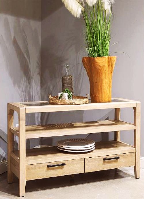 Magnussen Home® Somerset Butternut Open Buffet-1
