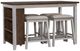 Liberty Furniture Brook Creek 5-Piece Brown/White Counter Height Dining Set-0
