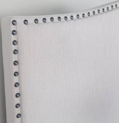 Bernards Darcy Beige Upholstered Queen Panel Bed in a Box-3