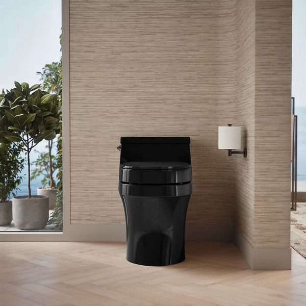 KOHLER® Hyten® Black Elevated Quiet-Close™ Round-Front Toilet Seat-3