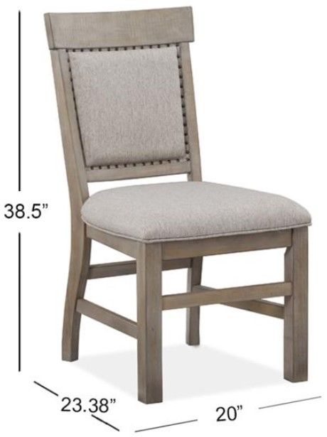 Magnussen Home® Tinley Park Dovetail Gray Upholstered Side Chair-1