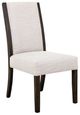 International Furniture Direct Raramuri Stained Dark/White Upholstered Dining Side Chair-0