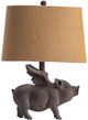 Crestview Collection Hogs Fly Gray Table Lamp-1