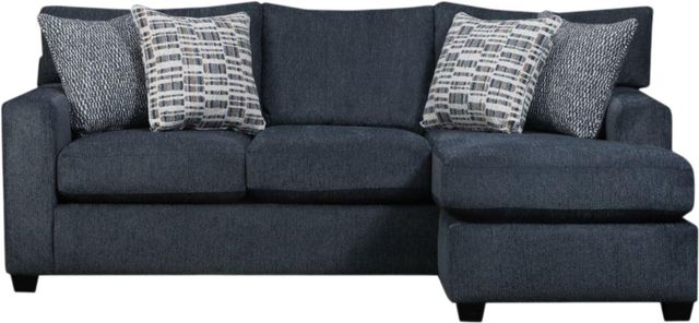 Fusion Furniture Universal Denim Sofa with Chaise-0