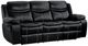 Homelegance® Bastrop Black Double Manual Reclining Sofa-0