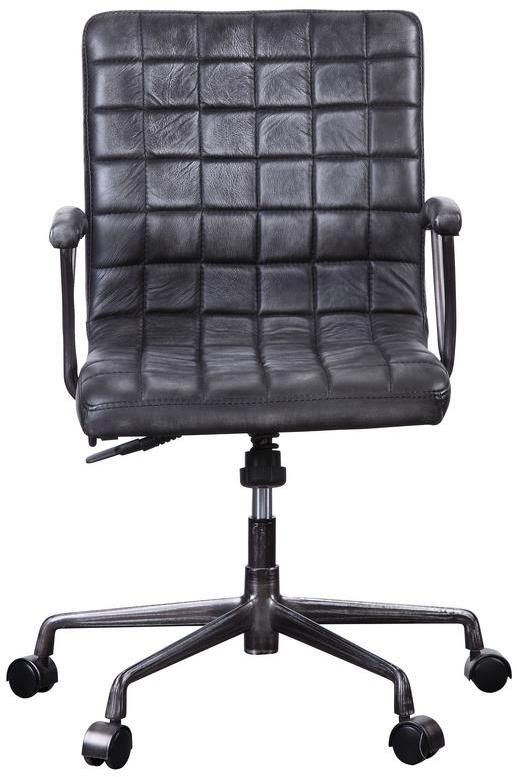 ACME Furniture Barack Aluminum/Vintage Black Office Chair-2