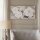 Olliix by Madison Park Midday Bloom White Florals Paint Embellished Canvas-2
