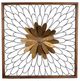 A & B Home Ashlyn Gold/White Bloom Wall Decor-0