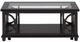 Jofran Inc. Panama Glass Top Cocktail Table with Brown Base-1