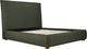 Moe's Home Collection Luzon Deep Forest Tall Headboard King Bed-0