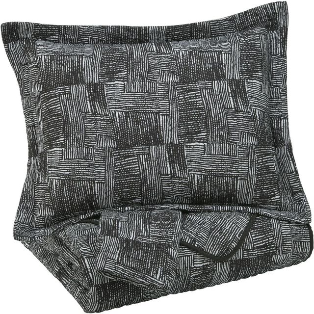 Signature Design by Ashley® Jabesh Black Queen Quilt Set-0