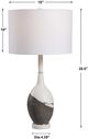 Uttermost® Tanali Charcoal and White Modern Table Lamp-2