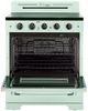 Unique® Appliances Classic Retro 30" Summer Mint Green Freestanding Gas Range-1